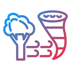 Vector Design Wind Disaster Icon Style