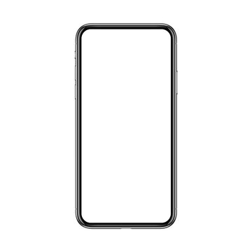 blank mobile smartphone screen frame PNG transparent
