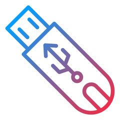 Vector Design Flash Disk Icon Style