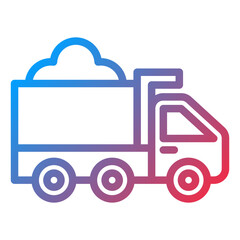 Vector Design Dump Truck Icon Style