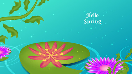 Fototapeta na wymiar Green abstract nature spring Background vector