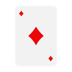 Obraz premium Flat Casino Card