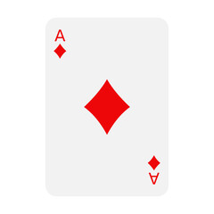 Obraz premium Flat Casino Card