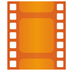 Film reel vintage icon with old style for nostalgia design. Graphic resource of retro style film strip. Vector illustration of video reel for movie cinema with flat style. Camera recorder equipment