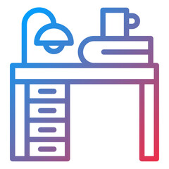 Vector Design Desk Icon Style