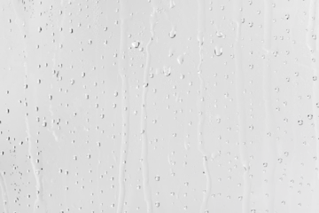 Foto op Aluminium water rain drop drops transparent rainy droplets glass effect © logoinspires