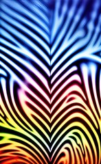 Zebra neon pattern. Generative AI. Animal print.