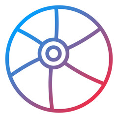 Fototapeta premium Vector Design Beach Ball Icon Style