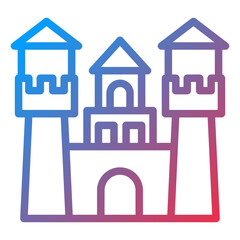 Vector Design Castle Icon Style