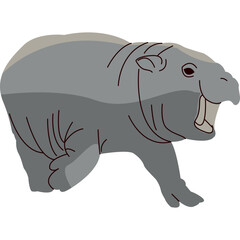 Hippopotamus Illustration-08
