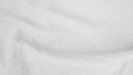 Fabric backdrop White linen canvas crumpled natural cotton fabric Natural handmade linen top view background Organic Eco textiles White Fabric linen texture