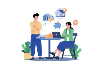 Man is thinking of investing his money