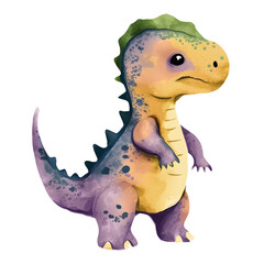 Fototapeta premium Watercolor Baby Dinosaur Sublimation