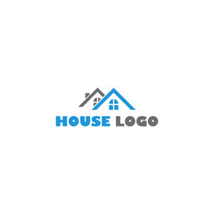 House logo real estate company isolated on white background