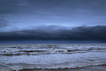 Evening by Baltic sea, Liepaja, Latvia.