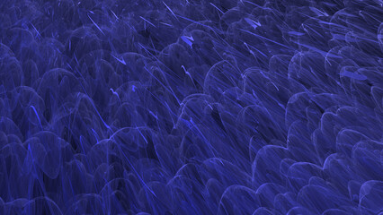 Abstract background 3D illustration, fantastic fractal texture, digital illustration for creative graphic design for wallpaper, poster, banner, drawing, ornament