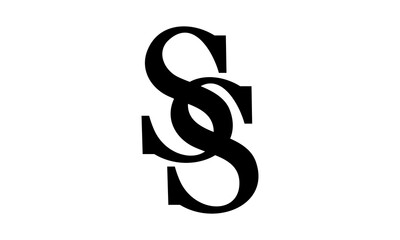 brand SS letter logo icon alphabet