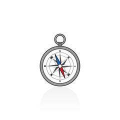 Compass isolated vector raphics