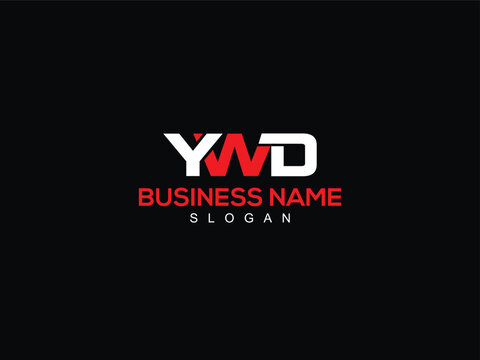 Professional YWD y w d Alphabet Letter Logo For Store