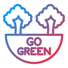 Vector Design Go Green Icon Style