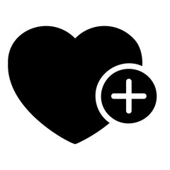 heart glyph icon