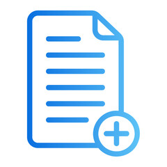 new file gradient icon