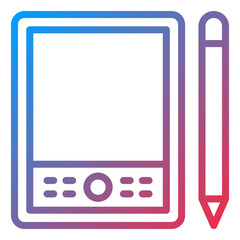 Vector Design Pen Tablet Icon Style