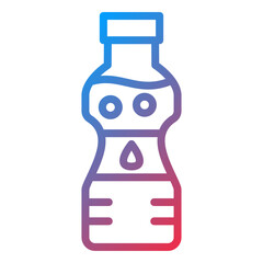 Vector Design Water Bottle Icon Style