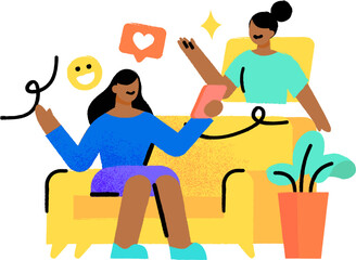 Women talks and sharing with her friend, to relief her stress