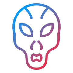 Vector Design Extraterrestrial Icon Style