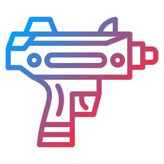Obraz premium Vector Design Uzi Icon Style