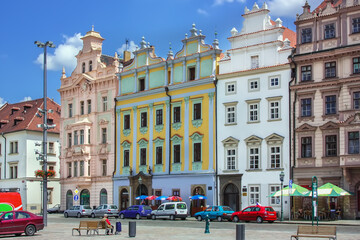 Naklejka premium Plzen main square, Czech republic