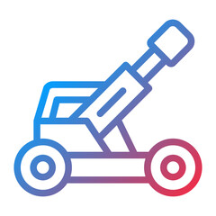 Vector Design Army Artillery Icon Style