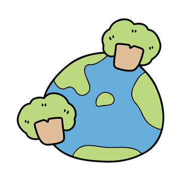 love earth cartoon