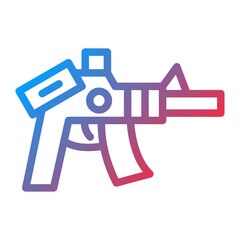 Vector Design Rifle Icon Style