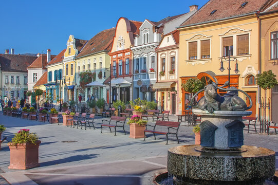 Street in Koszeg, Hungary