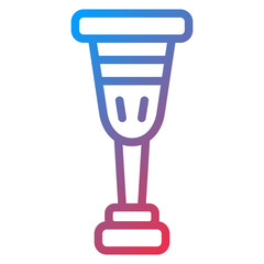 Vector Design Wooden Leg Icon Style