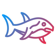 Vector Design Shark Icon Style