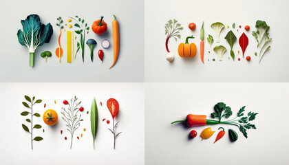 Fototapeta na wymiar Colorful Vegetable Medley and healthy