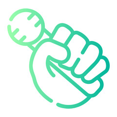 karaoke gradient icon