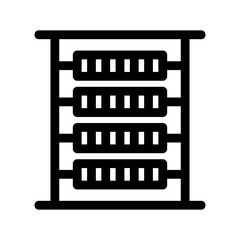 abacus icon or logo isolated sign symbol vector illustration - high-quality black style vector icons
