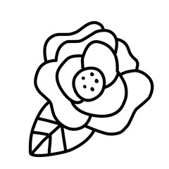 Doodle Flower Icon 