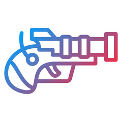 Vector Design Pirate Gun Icon Style