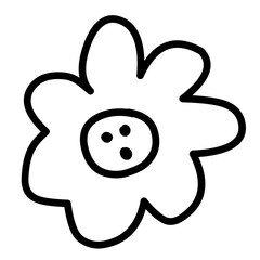 Doodle Flower Icon 