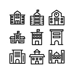 academy icon or logo isolated sign symbol vector illustration - high-quality black style vector icons
