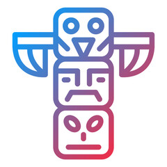 Vector Design Totem Icon Style