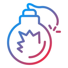 Vector Design Bomb Icon Style
