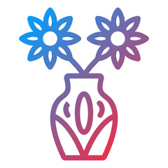 Vector Design Vase Icon Style