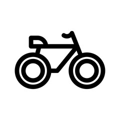 Obraz premium bicycle icon or logo isolated sign symbol vector illustration - high-quality black style vector icons 