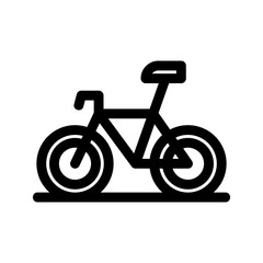 bicycle icon or logo isolated sign symbol vector illustration - high-quality black style vector icons
